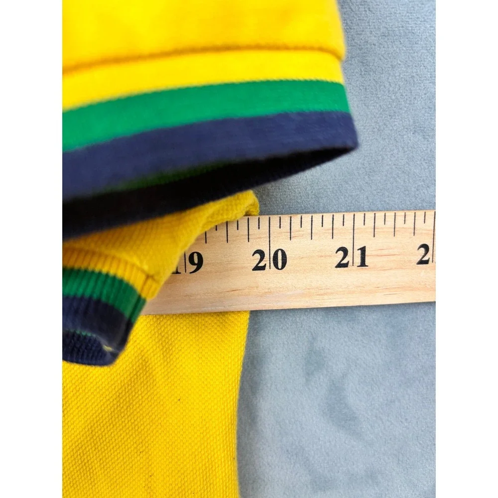 Polo Ralph Lauren Brasil Custom Slim Fit Polo Shirt Yellow Mens Medium